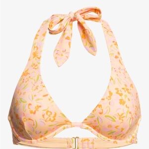 NWOT NEVER-WORN Billabong Oasis Reese Underwire Bikini Halter Top Size Large